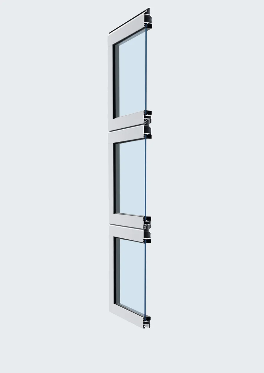 Промислові секційні ворота Hörmann ALR F42 Glazing, вигляд 1
